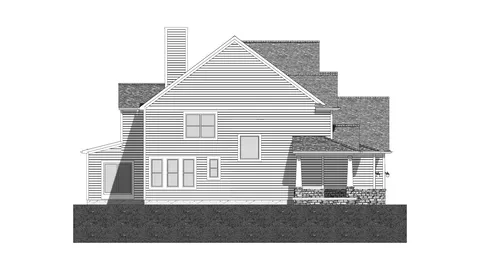 The Leafy Nook house plan, exterior view 4